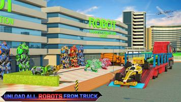 برنامه‌نما Construction Vehicles Transforme Robot Transport عکس از صفحه