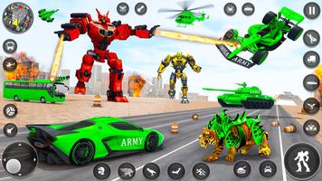 Army Tank Robot 3D Car Games imagem de tela 2