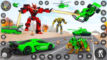 Army Tank Robot 3D Car Games capture d'écran 2
