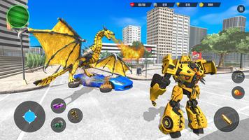 Dragon Robot Transform War capture d'écran 1