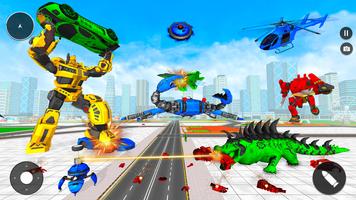 Animal Crocodile Robot Games imagem de tela 1