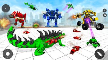 Animal Crocodile Robot Games imagem de tela 2