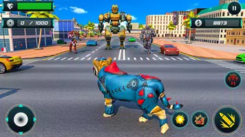 Formula Robot Car Game – Bee Robot Transform Game screenshot 4