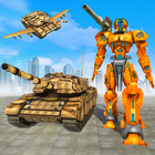 uçan hava robot dönüştürmek tank robot savaş savaş simgesi