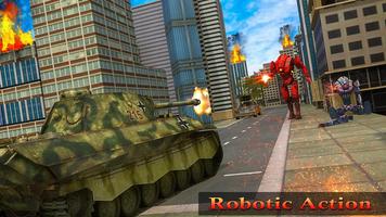 उड़ान वायु रोबोट परिवर्तन टैंक रोबोट लड़ाई युद्ध स्क्रीनशॉट 1