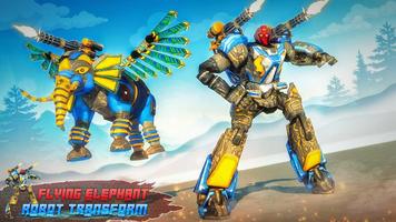 en volant l'éléphant robot transformer Jeux Affiche