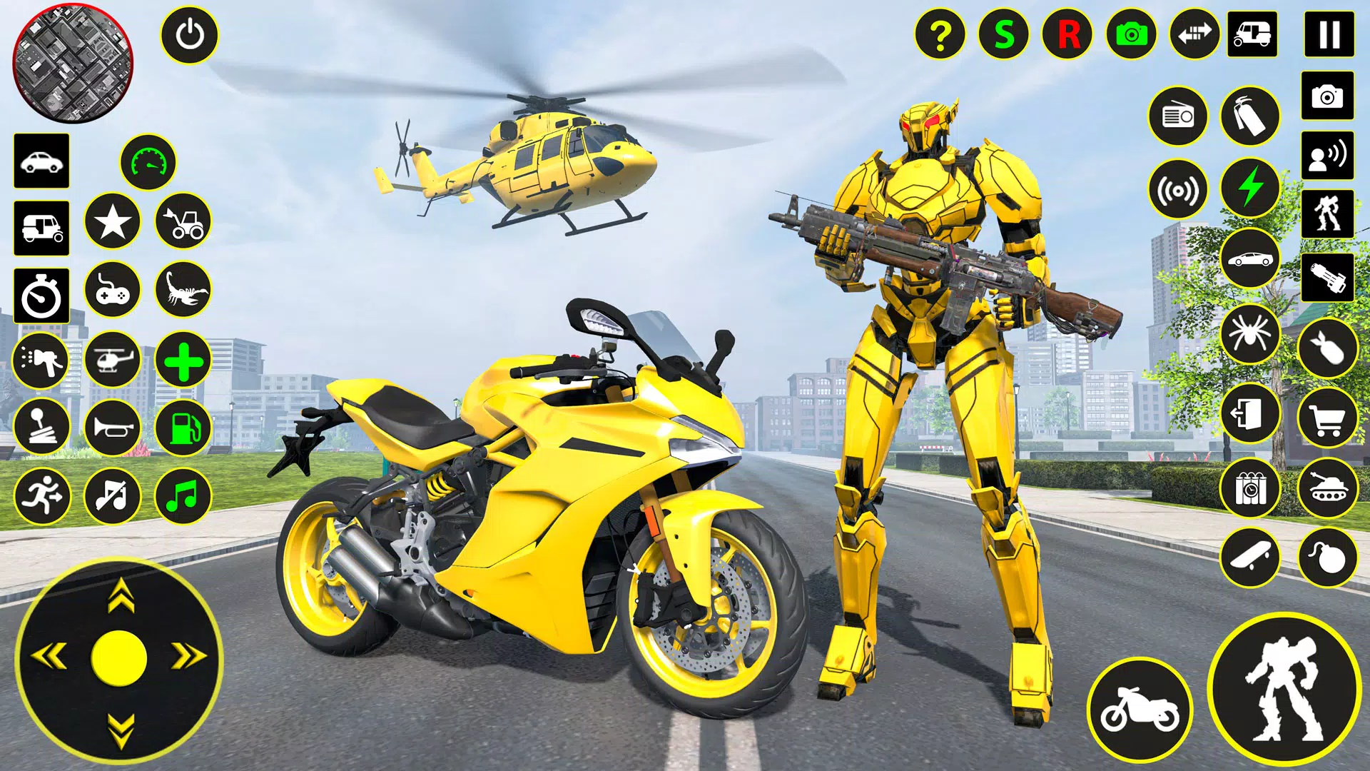 Download do APK de jogo de moto robô voador para Android