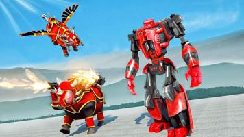 Flying Rhino Robot Transform: Robot War Games ภาพหน้าจอ 3