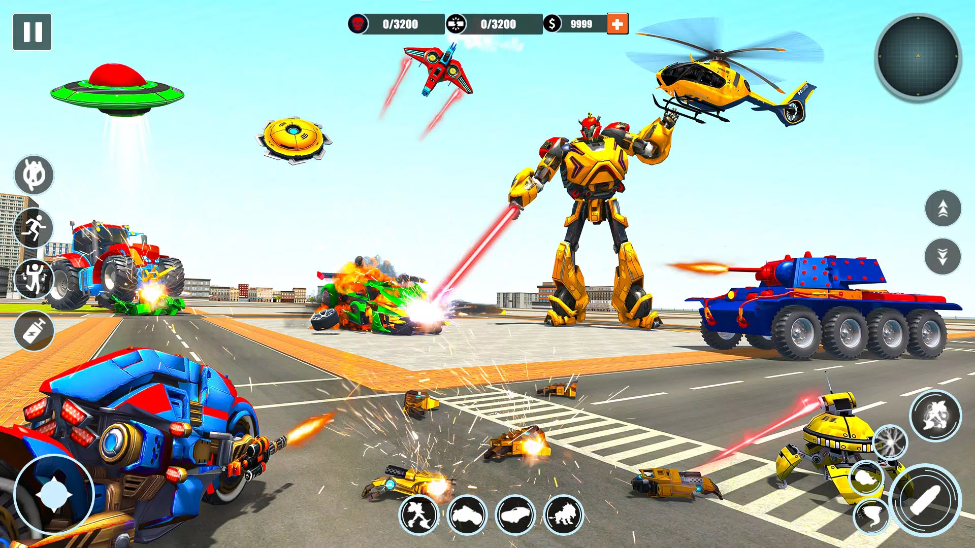 Flying Wild Tiger Robot Game para Android - Download