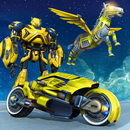 Flying Zebra Robot Bike Game: Robot Games APK