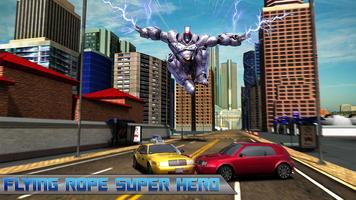 Flying Rope Hero Robot Fight Simulator โปสเตอร์