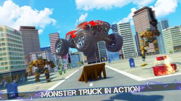 برنامه‌نما Flying Robot Monster Truck Battle 2019 عکس از صفحه