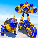 Lizard Robot games: Bike robot transforming games APK