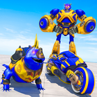 lagarto robô jogos: bicicleta robô transformando j ícone