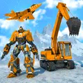 メカニカル 掘削機 ロボット: 飛行 変身