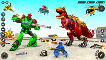 Скачать Dino Robot War Robot Transform XAPK