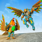gallo robot transformador juegos: robot guerras icono