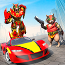 Super Robot Car Transforme Futuristic Raccoon APK