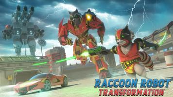 Super Robô Carro Transforme Futurista Guaxinim imagem de tela 1