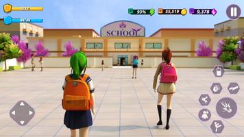 Yumi Highschool Simulator 3d Affiche