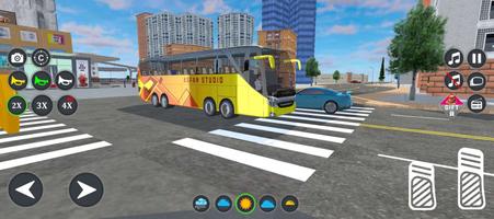 Real Driving Bus 3d Game ảnh chụp màn hình 1