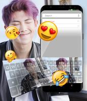 Kim Namjoon Keyboard Theme for Army BTS Fans poster