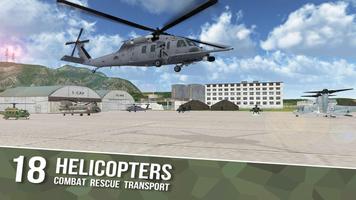 Helicopter Sim Flight Simulato постер