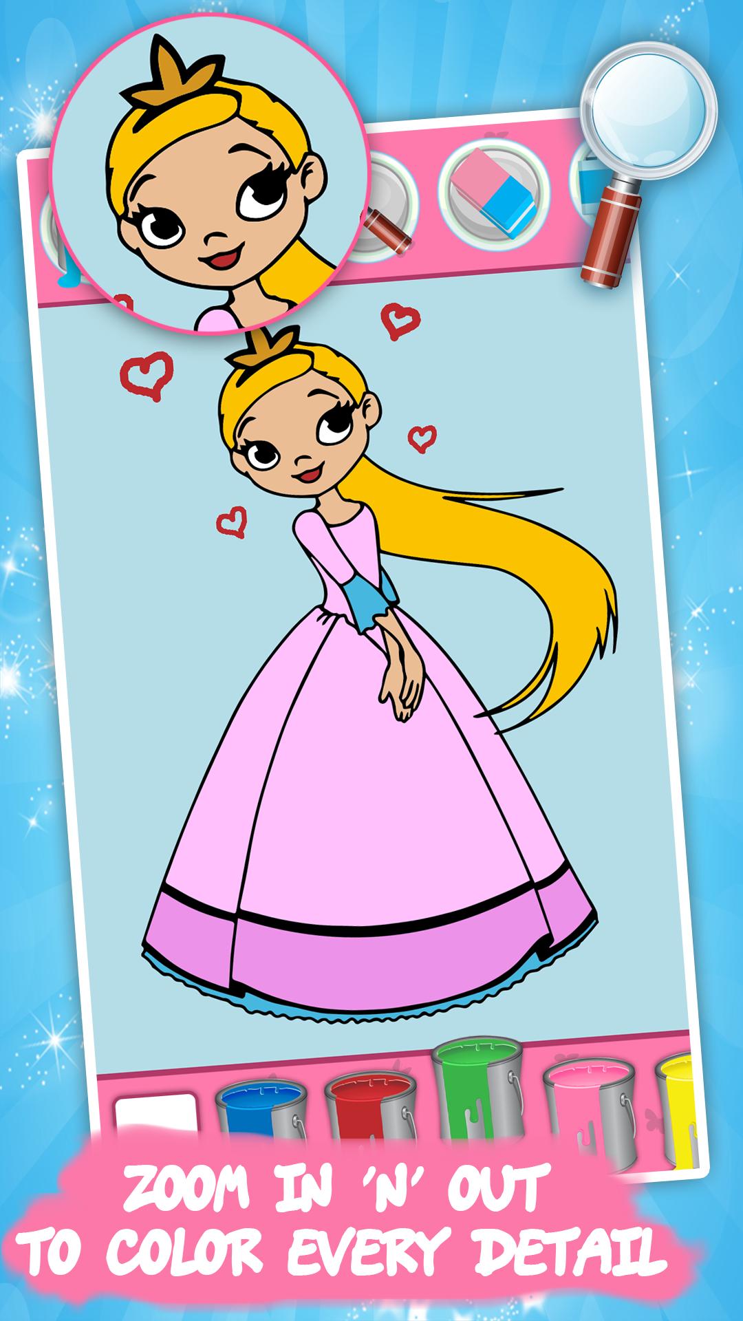 Download Kids coloring book: Princess for Android - APK Download