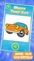 Cars coloring pages for kids Ekran Görüntüsü 3