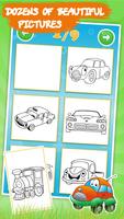 Cars coloring pages for kids Ekran Görüntüsü 1