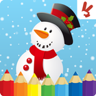 Kerst kleurboek voor kinderen-icoon