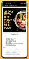 21 day keto diet weight loss تصوير الشاشة 1