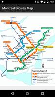 Plan du métro de Montréal Affiche