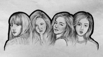 Comment dessiner un membre BLACKPINK Affiche