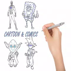 Baixar Como desenhar personagens de desenhos animados APK