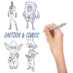 كيفية رسم شخصيات الكرتون والرسوم الهزلية