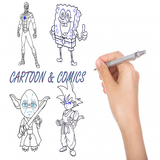 Comment dessiner un personnage de dessin animé icône