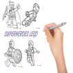 Comment dessiner les super héros Lego