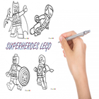 Comment dessiner les super héros Lego icône