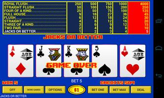 Video Poker capture d'écran 1