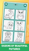 ColorSwipe : Çocuklar için hayvan boyama kitabı Ekran Görüntüsü 3