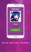Quiz for Gacha Neon Chaaracter imagem de tela 1