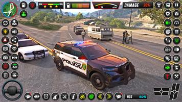 US Police Car Driving Car Game poster