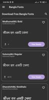 Bangla Fonts capture d'écran 1