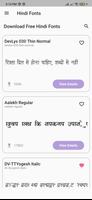 Hindi Fonts capture d'écran 1