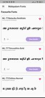 Malayalam Fonts capture d'écran 3