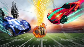 Jeux de football automobile 3D Affiche