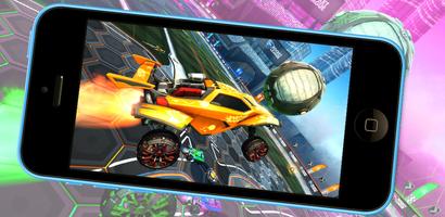 Rocket & League mobile game ポスター