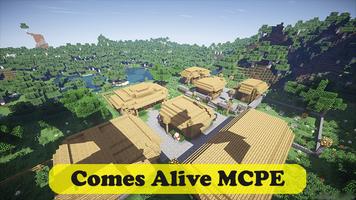 Comes Villagers Alive Minecraft الملصق