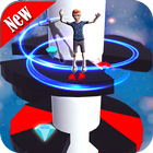 Helix Spiral Jumper-Ball juego de rodar y rebotar icono